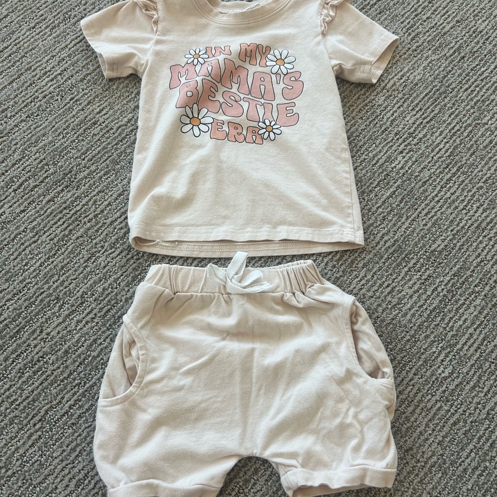 2T beige mama’s bestie set